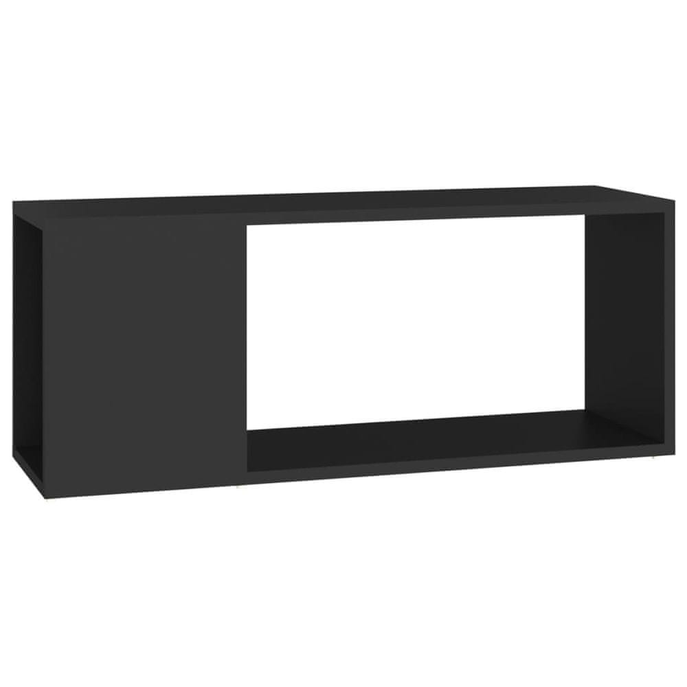 Vidaxl TV skrinka čierna 80x24x32 cm drevotrieska